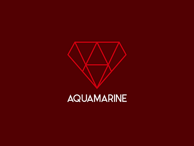 Aquamarine aquamarine branding graphicdesign illustrator jewellery logo logotype mark store symbol vector