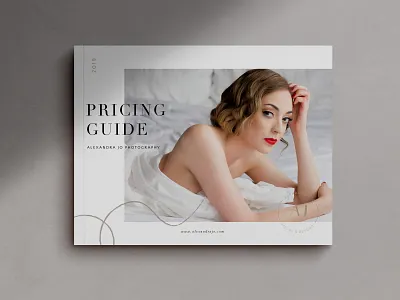 Boudoir Photography Pricing Guide layout magazine cover magazine design photography branding pricing guide