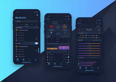 Esport Mobile Application app esport game match mobile app tournaments