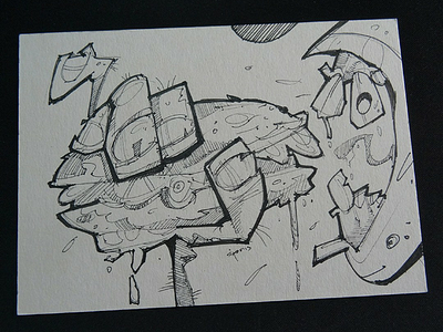 Burger ad ad burger draw drawing ink sketch spovv