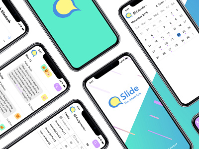 Slide, a Messaging App for Education app education interaction ui uiux