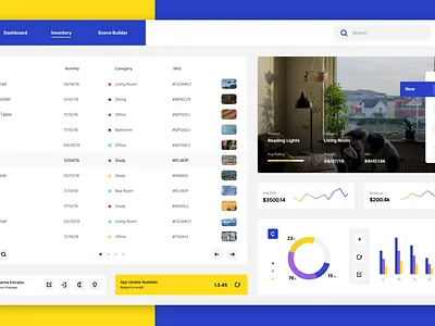 light mode store interface app blue cms design interface ui ux web design webdesign