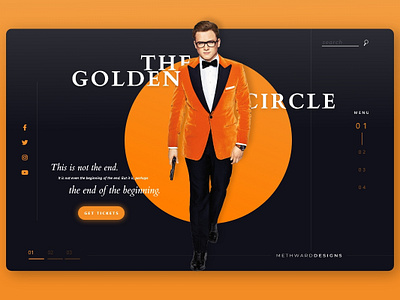 KINGSMAN web concept design minimal ui ux web website