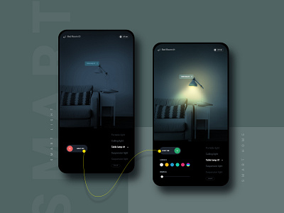 Smart Light Switch On/Off #DailyUI 15 adobexd app autoanimate creative daily ui dailyui interaction prototype smarthome smartlight ui design uidesign uidesignpatterns ux