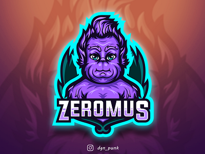 Baby grinch logo (for ZEROMUS) brand branding design icon identity logo mascot sport ui ux
