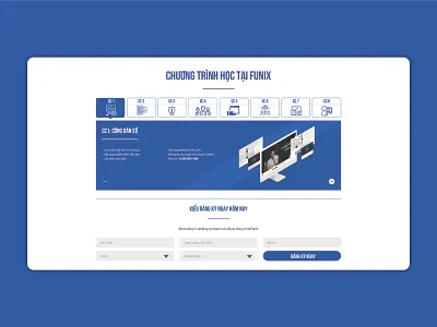 Program Online Learning Page creative flat lading page ui ux web website