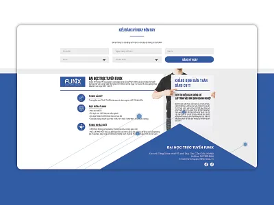 Program Online Learning Page - Funix creative design lading page ui ux web