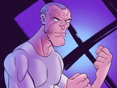 Brawler-Color apple pencil apple pencil art art artist brawler cartoonist character comics digital fighter fists ipad ipad pro