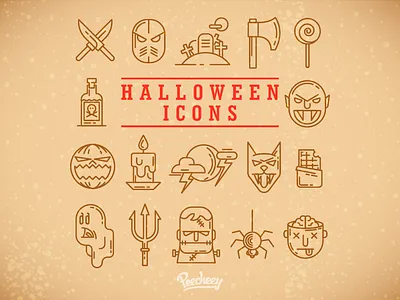 Halloween icons free vector halloween party icon design icons illustration illustrator vector