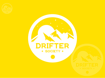 Drifter Society abstract logo app brand agency brand identity branding clean colorful logo concept creative design design concept flat icon identity logo logo design minimal ui vector web