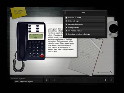 Using Your Desk Phone design layout e learning manual old work