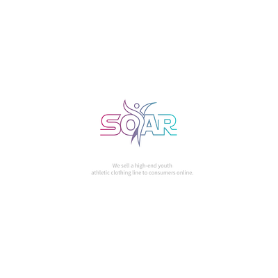 Clothing Brand - Logo Design for " Soar " abstract art brand identity branding design drawing girl lettering logo logo design