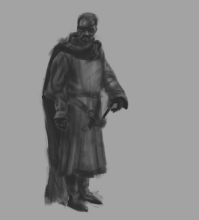 Beric Dondarrion character art character design concept art digital painting fantastic fantasy illustration medieval procreate ranger