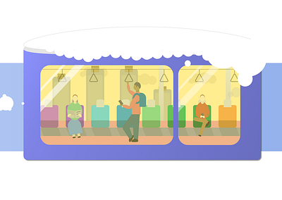 train copy work design flat icon illustration minimal ui vector