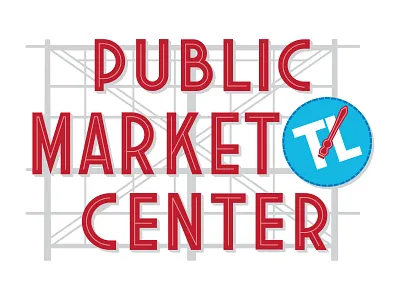 Seattle Wall Mural illustration seattle tracylocke