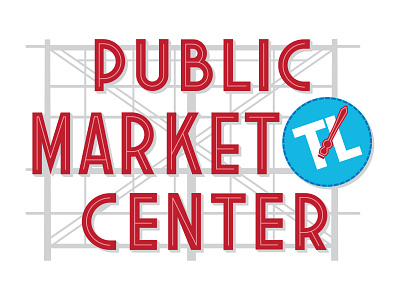 Seattle Wall Mural illustration seattle tracylocke