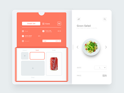 Box Set app application branding design app food graphic menu minimal ui ux webdesign white