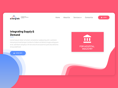 Minimal UI Design For Sinergitek design designer inspiration landing ui uidesign ux ux ui design web