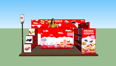 A Joy Corner 3d art booth design design exterior design graphic design interior design launching mockup sketchup vector