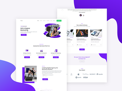 Yorex - SEO and Digital Marketing flat seo seo agency ui design web template