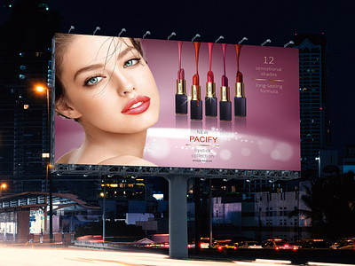 Billboard Design billboard billboard design branding design cosmetics fashion brand illustrator