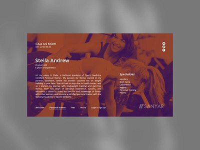 Sport Gym web site design 2019 adobe xd design gym sport trend ui ui design uiux webdesign