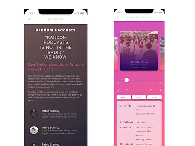 pod cost app screen app design ui ux