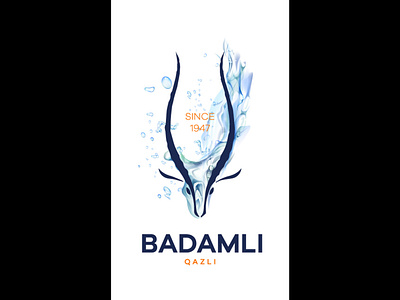 Badaml; badamli bottle brand gazelle logo since su symbols water