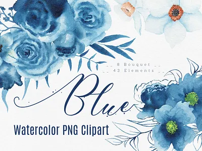 Handmade watercolor blue flowers & bouquets artwork arrangements artworks blue elements blue floral clip art blue flowers creative floral clipart png illustration indigo blue flowers light blue flowers modern professional sapphire flowers png watercolor bouquets watercolor clipart wedding blue flowers wedding clipart