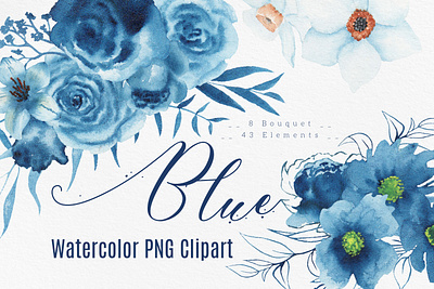 Handmade watercolor blue flowers & bouquets artwork arrangements artworks blue elements blue floral clip art blue flowers creative floral clipart png illustration indigo blue flowers light blue flowers modern professional sapphire flowers png watercolor bouquets watercolor clipart wedding blue flowers wedding clipart