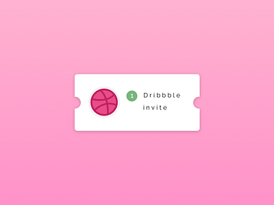 1 Dribbble invitation dirbbble giveaway invitation invite invite design invite giveaway