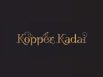 Indian Restaurant Logo | Kopper Kadai branding cafe copper food food and drink franchise logo logotype restaurant typography vector