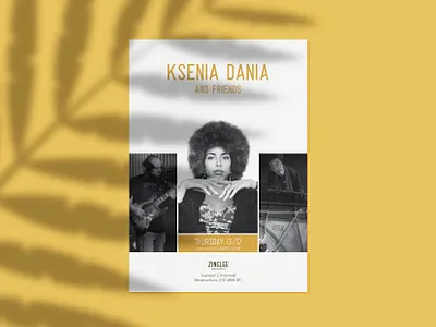 Music Poster band design live music poster typography