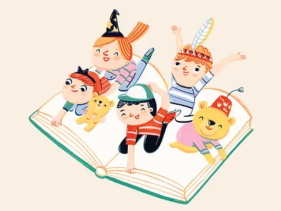 Glöw Libros books branding colors design illustration kids kids illustration scenery