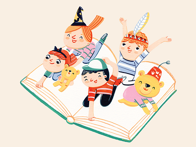 Glöw Libros books branding colors design illustration kids kids illustration scenery