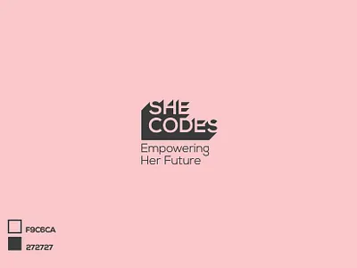 SHE CODES art branding code coder coding creative work design designers identity illustration logo negative space shecodes women