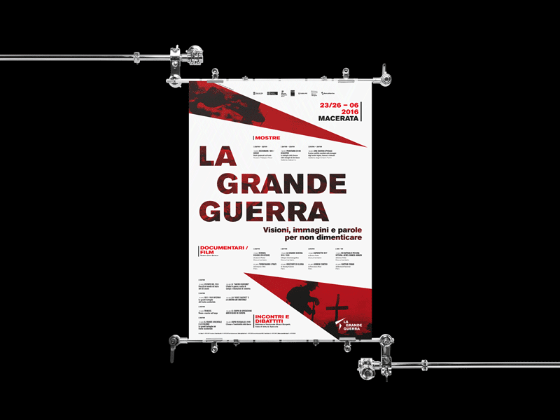 Posters — La Grande Guerra brand brand design brand identity branding branding design festival logo festival poster identity identity branding identity design identity designer identitydesign manifesto poster poster art poster design posters