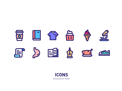 Icons book fire icon shoe