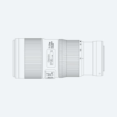 Canon 70-200 f4 Telephoto Lens - Details camera canon dslr illustration lens lens flare photo photography realism sketch