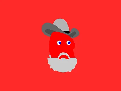 cowboy american characterdesign cowboy digitalart illustration illustration art man minimalist oldman
