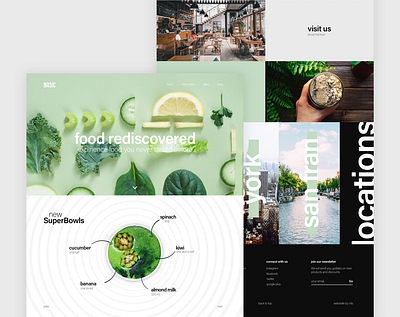 Basic Superfood Website branding clean css3 design food food and drink food app fruit healthy healthy food landing restaurant startup ui uidesign ux uxdesign vegetables webdesign website