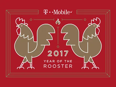 Year of the Rooster chinese zodiac illustration rooster t mobile year of the rooster