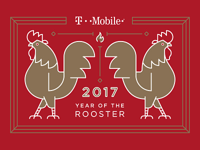Year of the Rooster chinese zodiac illustration rooster t mobile year of the rooster