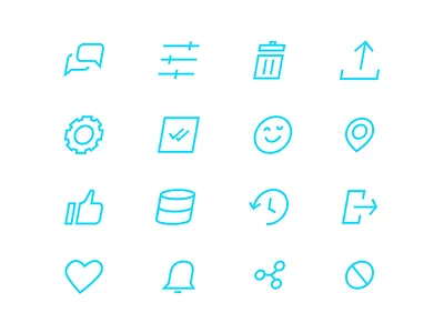 Anyhire icons app branding icons