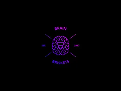 Brain Briskets brain briskets brain logo brand identity channel icon logotype logotypes mark vector