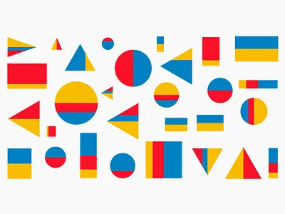 Geometric Pattern bold bright building blocks children childrens colourful daycare geometric pattern primary toys vector