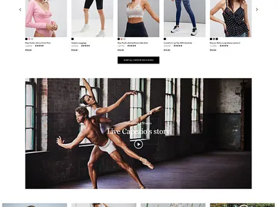 Capezio | UX & UI Redesign ecommerce magento 2 redesign ux uxui