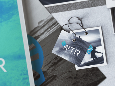 WTR Surf Hangtags brand identity branding hangtag identity logo logo design print print design