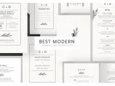 Best Modern Wedding Suite carolyn clean clean invitation elegant elegant invitation fresh fresh invitation invitation invitation shop minimal minimal invitation modern modern invitation template wedding trendy trendy invitation wedding wedding card wedding invitation wedding template