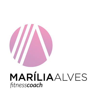 Marília Alves - Fitness Coach branding design logo vector